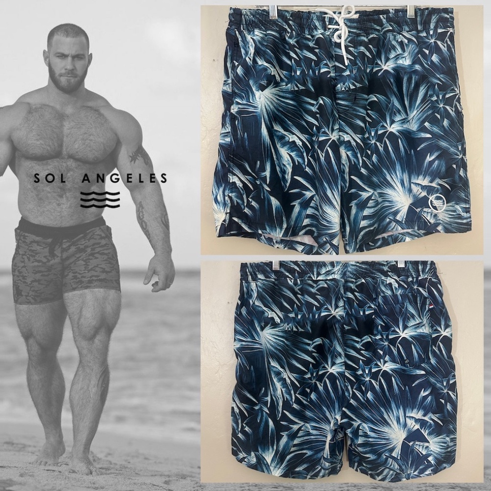 Sol Angeles Swim Trunks XXL runs small Gently worn 36-40" waist 6" inseam
